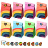 Eco Friendly Rainbow Isolation Paper Party Food Bags Recyclable Zero Waste