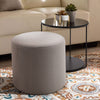 Round Sofa Side End Table Coffee Table Lamp Stand with Linen Stool Pouffe Seat