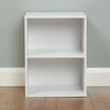 Hartleys White 2 Cube Childrens Bedroom Storage Shelf Boys Girls Bedside Table