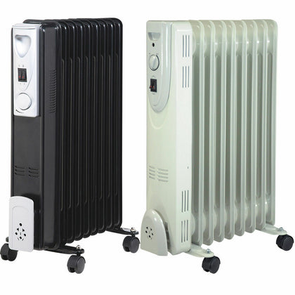 1500W 7 FIN PORTABLE OIL FILLED RADIATOR HEATER ELECTRICAL OFFICE HOME NEW DD1