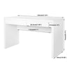 Computer Desk Laptop Pc Wooden Study Writing Table Home Office With Drawers