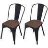 Industrial Tolix Dining Chair 2/4pcs Retro Kitchen Cafe Bistro Stacking Chairs