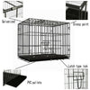 Folding Heavy Duty Cozy Pet Puppy Playpen Run Crate Pen Welping Dog Cage 2 Sizes