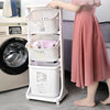 3 Tier Laundry Basket Trolley Storage Cart Mobile Washing Clothes Sorter Hamper