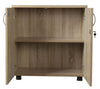 Dudley Office Small Lockable Storage Cupboard | Wooden Filing Cabinet Organiser