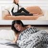 150*200 Multicolor Knitted Blankets Hand Knit Sofa Blanket thick warm Chunky