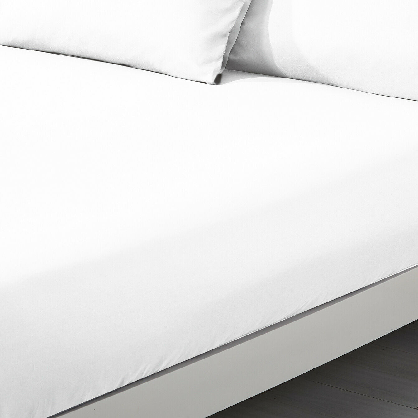 Plain Duvet Cover & Pillowcase Reversible Bedding Set or Fitted Sheet