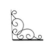 2PCS Wrought Iron Floral Decorative Countertop Brackets for Cafe