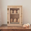 Wooden Egg Cabinet 12 Egg Storage Holder Rack Kitchen Cupboard Stand 2 Tier Unit