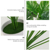20inch Artificial Monstera Plant Multi Branch Tropical Potted Home Office Decor
