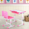 Ergonomic Kids Study Desk and Chair Set Childrens Study Room Height