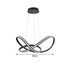 LED Pendant Light Ring Adjustable Lamp Ceiling Lights Decor Lighting Variable