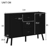 Modern 47" Sideboard Buffet Storage Cabinet Console Table 2 Doors 3 Drawers Home