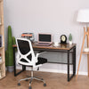 Modern Wooden Computer Desk Study Standing Writing Table Metal Frame