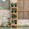 4-Tier Bamboo Bathroom Shelf Adjustable Tower Free Standing Rack Laundry Kitchen