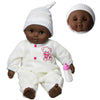 16" Ethnic Baby Doll Soft Newborn African Black Dark Skin Doll Sleeping Eyes