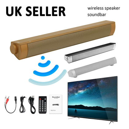TV Home Theater Soundbar Bluetooth Sound Bar Speaker System Subwoofer / Remote