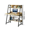 Computer Desk Bookshelf PC Office Workstaion Table Storage Cabinet Study Home UK