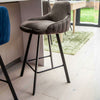 Two Alfa Velvet Barstools Counter Height Breakfast Bar Stools