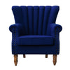 Chesterfield Button Wingback Fabric Armchair Studs Chair Orthopedic Luxury Seat