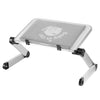 Adjustable Laptop Table Stand Lap Sofa Bed Tray Folding Computer Desk White