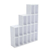 18 Cubes Wooden Bookcase Bookshelf Display Storage Shelf Rack Ladder Tiered Unit