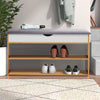 Shoe Bench Shoes Storage Rack Cabinet Organise Cushion Padded Seat Hallway Stool