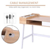 Computer Desk PC Workstation Laptop Table Storage Unit Metal Frame Home Office
