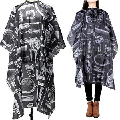 Pro Haircut Hairdressing Cape Cloth Apron Hair Styling Cape Salon w/Snap Closure