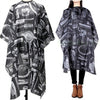 Pro Haircut Hairdressing Cape Cloth Apron Hair Styling Cape Salon w/Snap Closure
