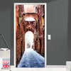 Galiano's Alleyway - Self-adhesive Door Mural DIY Home Decal Stickers 90cm Width