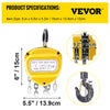 Chain Hoist Chain Block Hoist 2200lbs/1ton Manual ChainBlock w/ 3m Chain