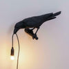 Bird Table Lamps Resin Crow Desk Lamp Bedroom Wall Sconce Light UK NEW