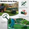 63L Metal Garden Lawn Roller Water Sand Filled Drum Grass Roller Tow Behind