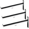2Pcs Iron Shelf Brackets Industrial Rustic Wall Floating Shelves Supports 3 Size