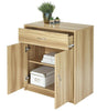 Modern Beech 2 Door Storage Cabinet Sideboard Buffet with Drawer