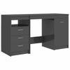 Home Computer Office Desk Writing Table Workstation Cabinet w/ 3 Drawers 1 Door