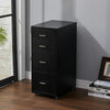 Mobile 3/4/5/6/8 Drawers Office Filing Cabinet Metal File Storage Unit w/ Wheels