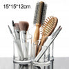 Clear Acrylic 3 Cylindrical Holder Brush Makeup Cosmetic Organizer Stand Box