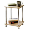 Small Oak Sofa Side Table Coffee End Table 2 Tier Shelf Unit Living Room Bedroom