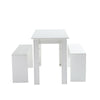 Wooden Dining Table and Chairs Set 2 Bench Kitchen Furniture Activity Desk Kid