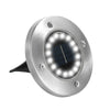 16 LED Solar Powered Flat Lights LED Buried Deck Light Ground Lamp Outdoor Disk