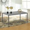 Modern Coffee Table Rectangular Metal Frame Tea Table Living Room End Side Table