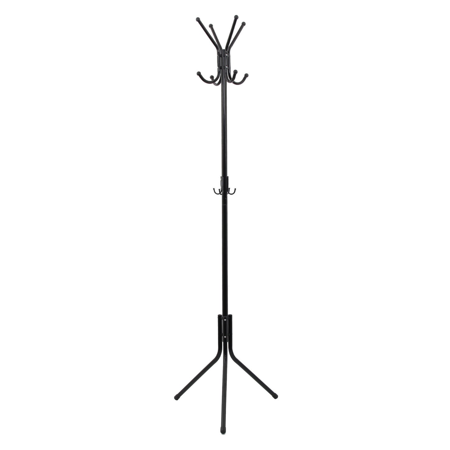 Freestanding 8 Hook Hat and Coat Stand Clothes Hanger Hang Room Stainless hot