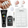 60ml Poly Builder Gel Set Quick UV LED Gel Nail Extension DIY Kits Polygel White