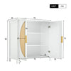 Sideboard Buffet Storage Cabinet with Rattan Doors Living Room Kitchen Furniture