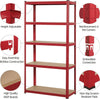 5Tier Red Garage Shelves Shelving Unit Racking Boltless Heavy Duty Storage Shelf