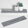 Grey Bamboo Wood Bathroom with the black Tub Rack Bathroom Shelf Tidy Tray Storage Caddy Organiser