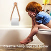 Vintage Weave Hanging Rope Jute Toilet Paper Towel Holder Toilet Roll Holder