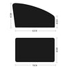 4x Universal Car Sun Magnetic Rear Window UV Protector Sun Shade For Kids Baby